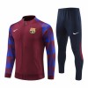 FC Barcelona Quarter Zip Trænings jakke Dragt 2023-24 Rød FC Barcelona Quarter Zip Trænings jakke Dragt 2023-24 Rød